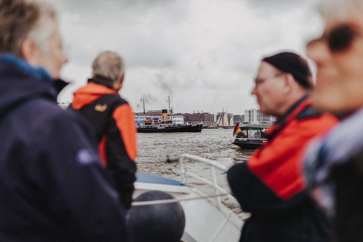 Ausblick auf den Dampfeisbrecher Stettin von der Elbe1 fotografiert beim Elbfest 2018