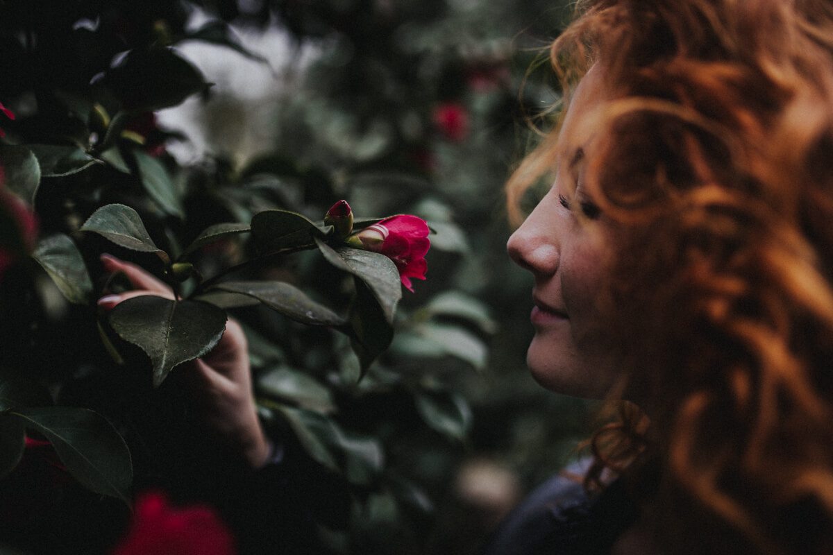 Erste Blüten bei einem entspannten Shooting im botanischen Garten