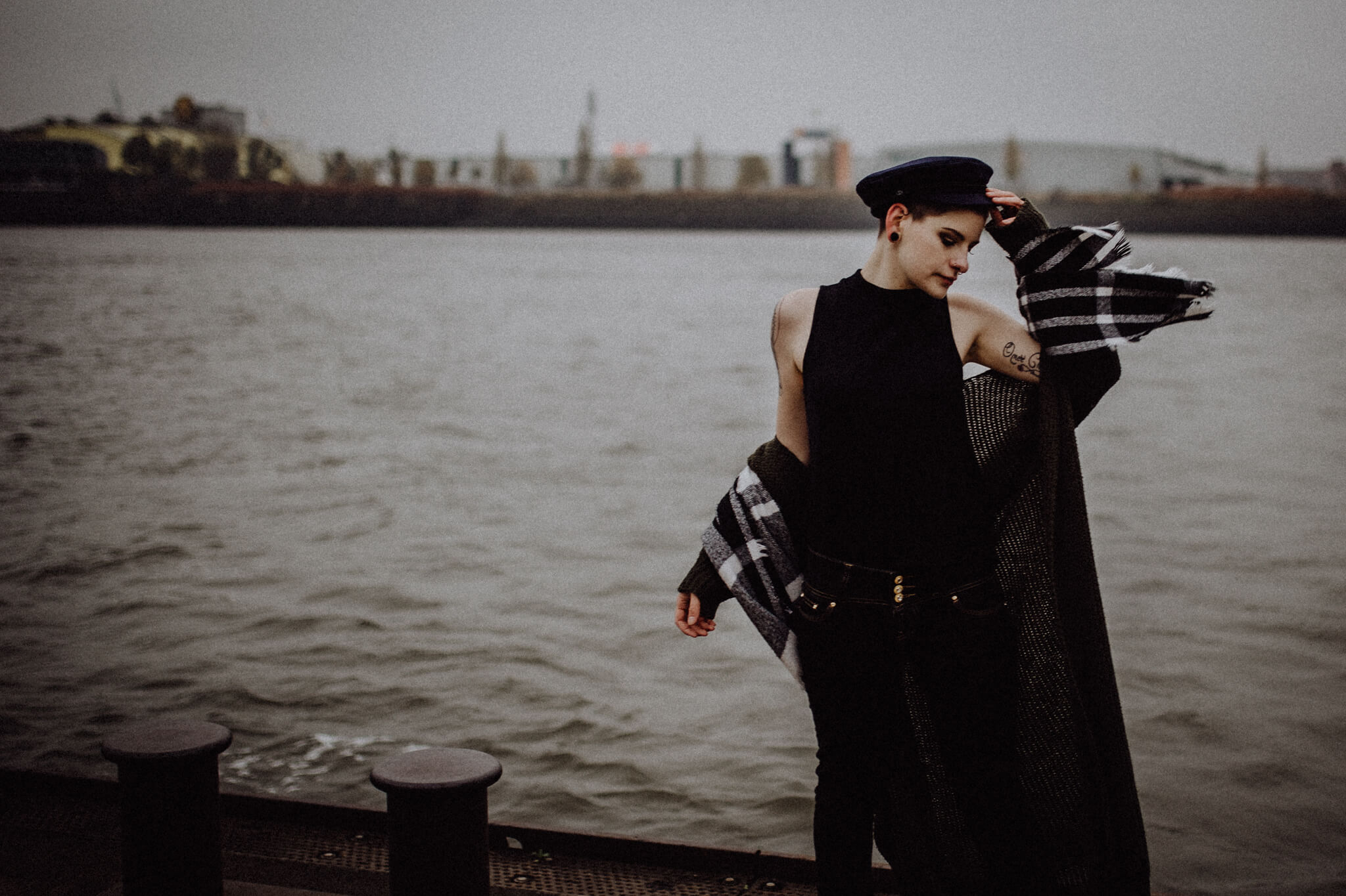 Winterliche Atmosphäre beim Shooting in Hamburg